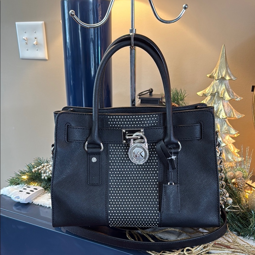 MICHAEL Michael Kors Black Studded Handbag